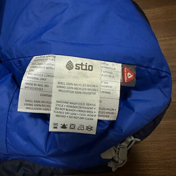 Womens stio azura insulated down vest navy size small style 1167 - Picture 5 of 8